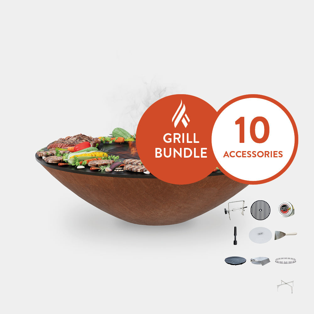 ARTEFLAME Classic 40" Grill And Home Chef Max Bundle With 10 Grilling Accessories I CLASSIC40L
