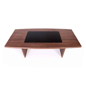 Casa Mare MAXIMUS 82″ Meeting & Conference Table Walnut & Black (MAXIMUS-82WB-MT)