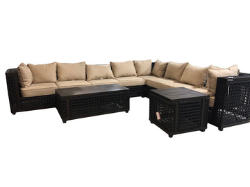 AFD Home Monterey Ultimate Outdoor Sectional Set of 8 (KIT) 12008978