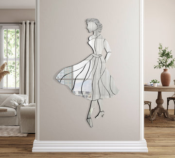 AFD Home Venetian Style Retro Figural Lady Mirror 71 " Tall 12016465