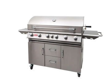 Bull BBQ Diablo 6 Burner Gas Grill Cart 62658NS