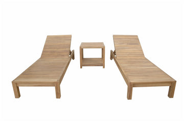 Anderson Teak South Bay Glenmore 3-Pieces Lounger Set (SET-276)