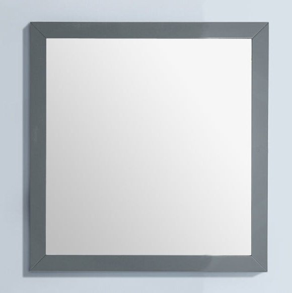 Laviva Sterling 30" Framed Square Grey Mirror 313FF-3030G