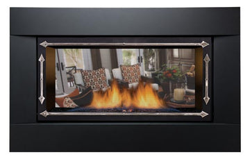 Sierra Flame 36" See-thru Direct vent Linear Fireplace  - PALISADE-36