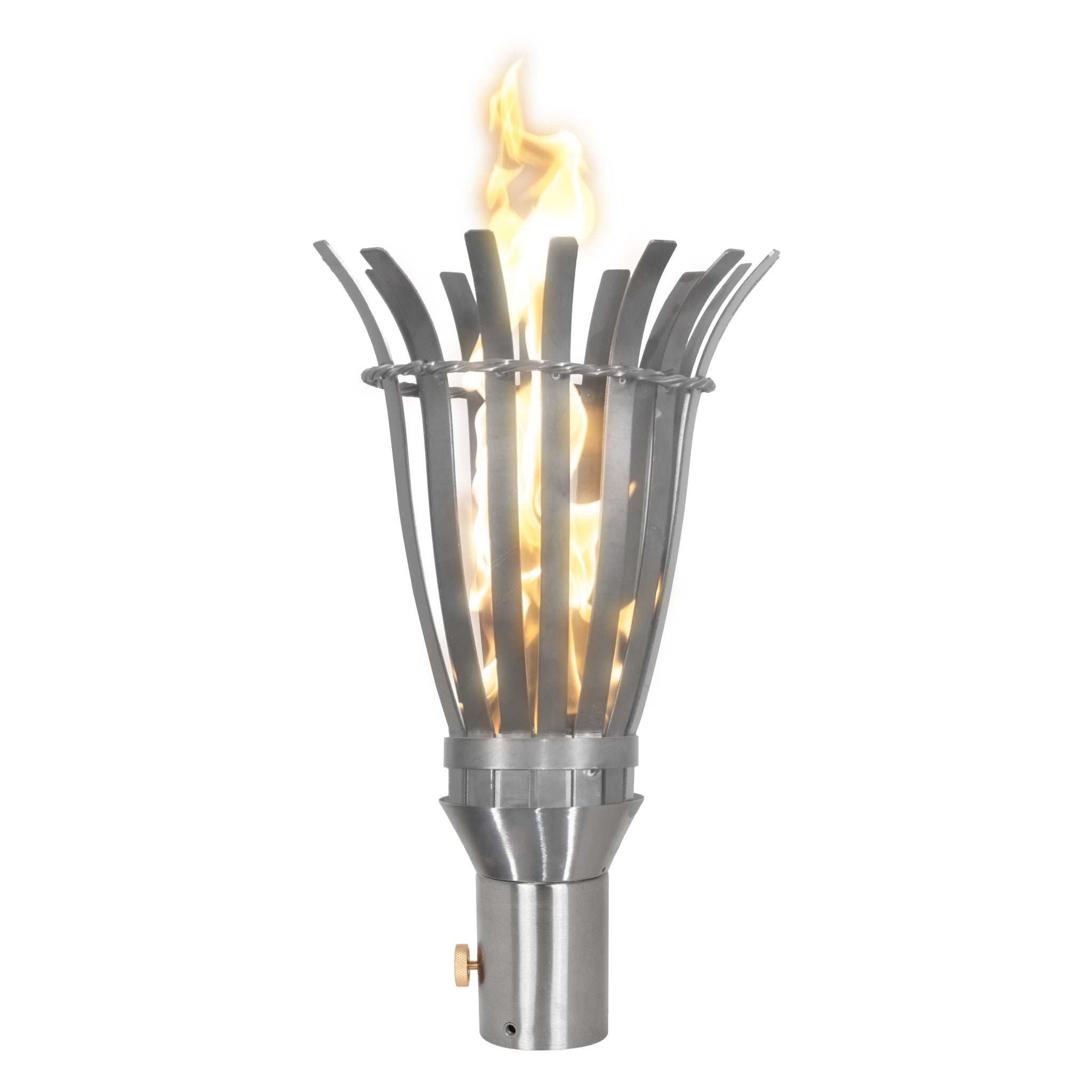 The Outdoor Plus " BASKET FIRE TORCH " Stainless Steel-OPT-TT9M