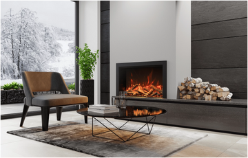 Amantii TRD Electric Fireplace, includes a steel trim-TRD-26