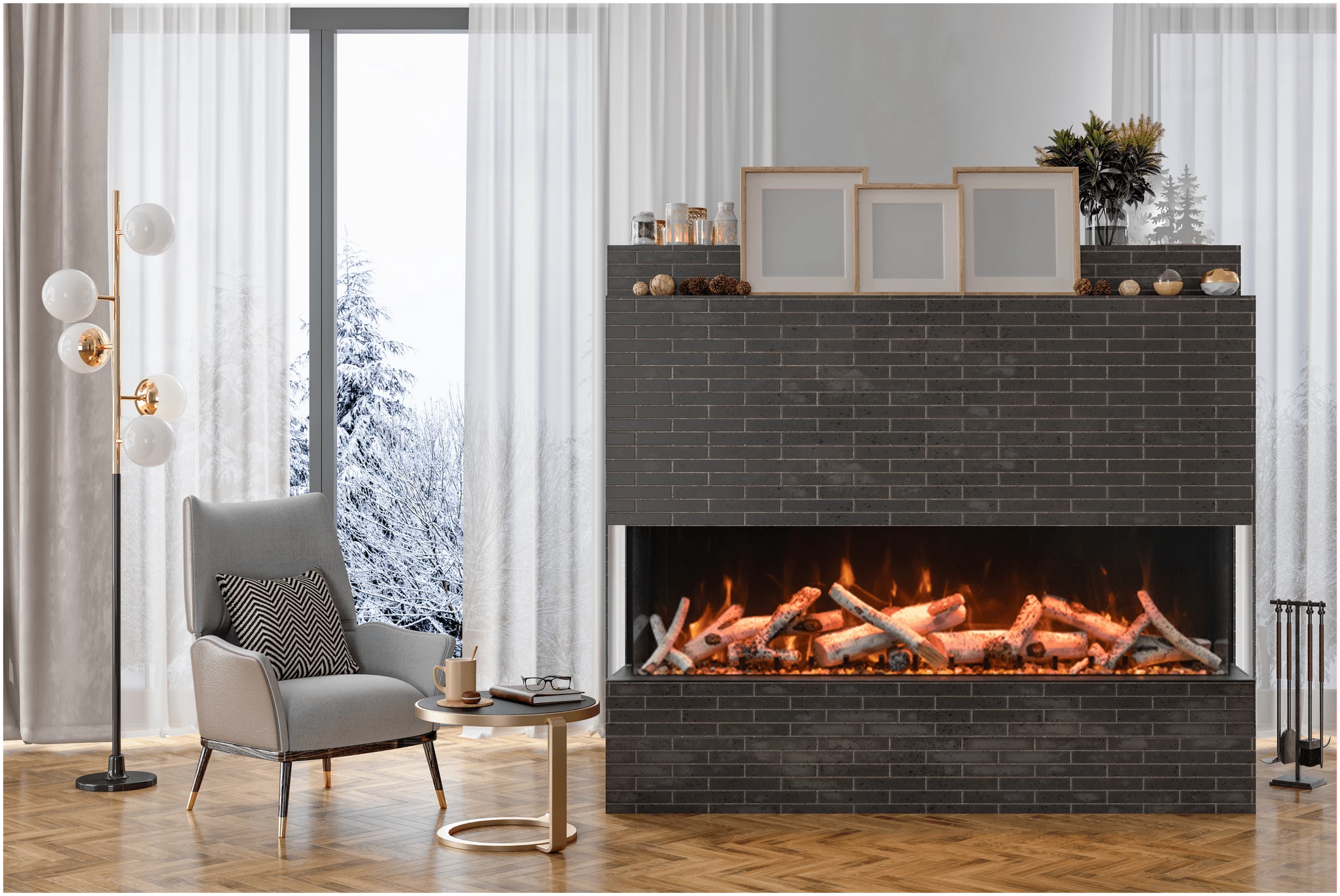Amantii Tru View XL Deep Smart Electric Fireplace-TRU-VIEW-XL-DEEP