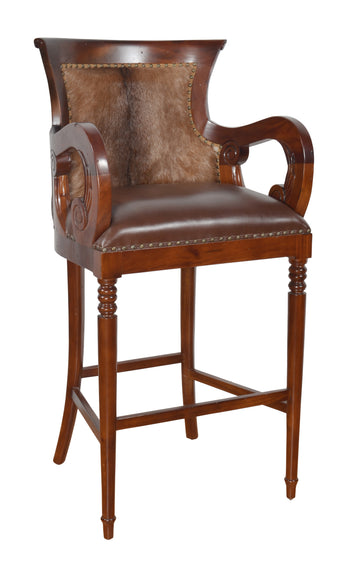 AFD Home French Lodge Fur Bar Stool VE 11090321