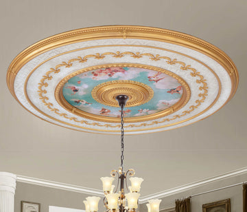 AFD Home Neoclassical Grand Ceiling Medallion 98 Inch Round 11125343