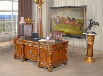 AFD Home Monarch Mahogany Executive Desk VC (KIT) 11126750