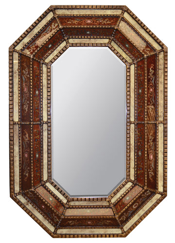 AFD Home Peruvian Painted Glass Octagonal Mirror 11150856