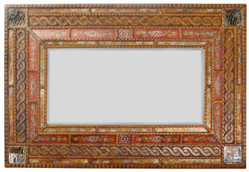 AFD Home Peruvian Painted Glass Serpentine Mirror 11267763