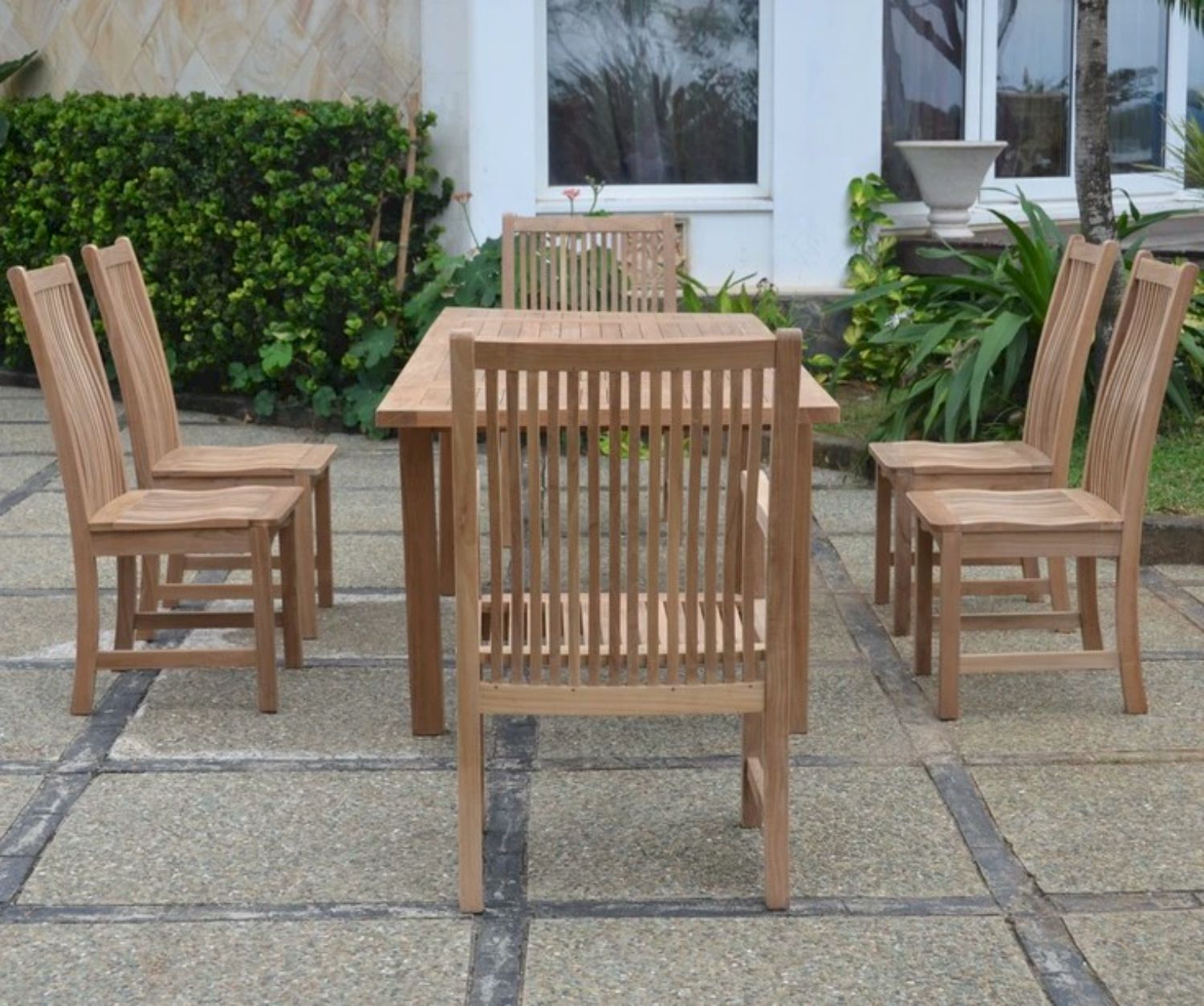 Anderson Teak Bahama Chicago 7-Pieces Dining Set Chair B (Set-14)