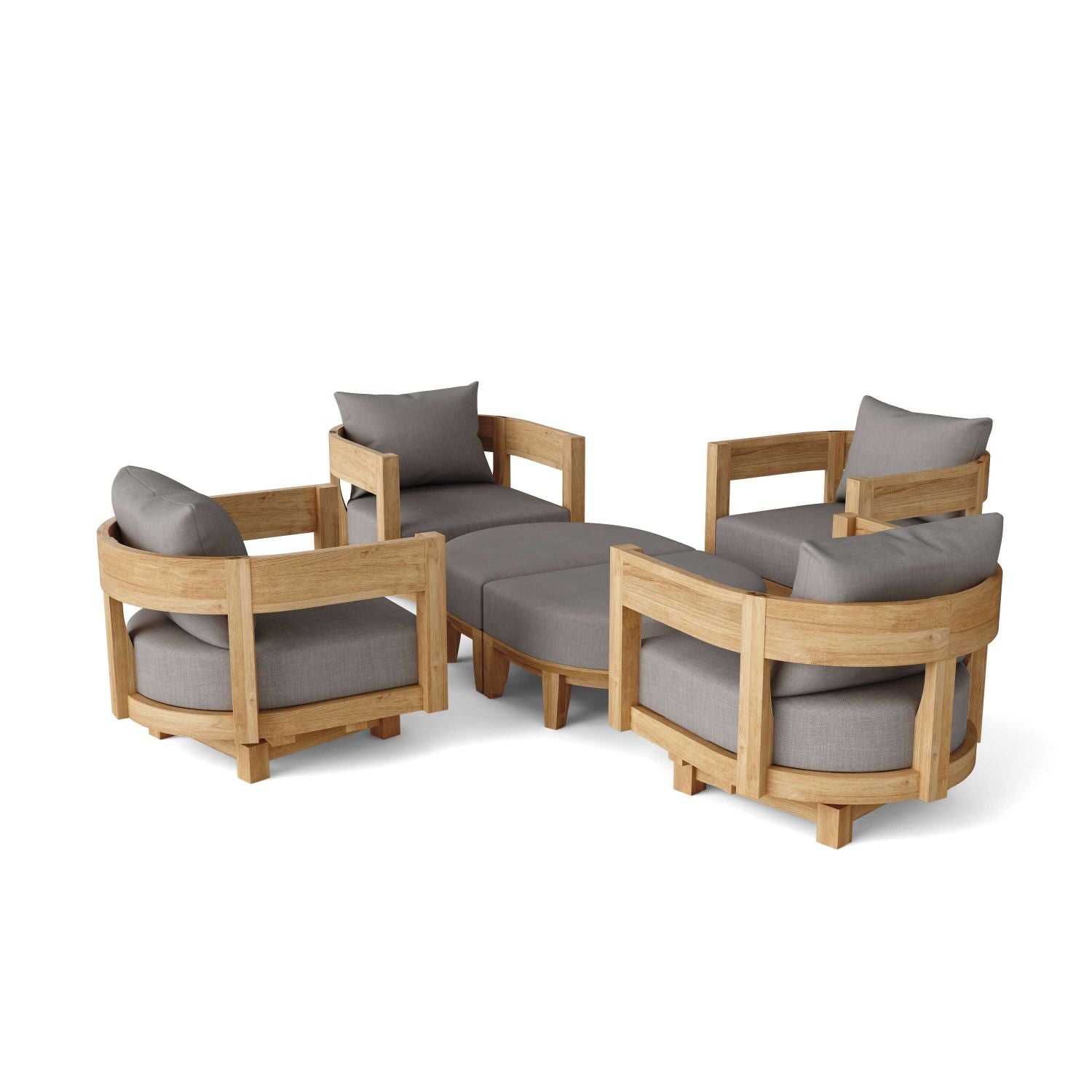 Anderson Teak Coronado 6 Pieces Deep Seating Set (Set-174)
