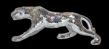 AFD Home Mosaic Mirror Silver Leopard 42.50 Inches 12010566
