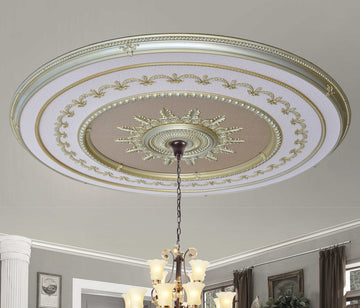 AFD Home Rose Gold Grand Ceiling Medallion 98 Inch Round 12013953