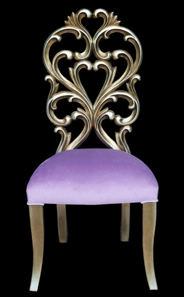AFD Home Palace Platine Lavender Side Chair 12014226