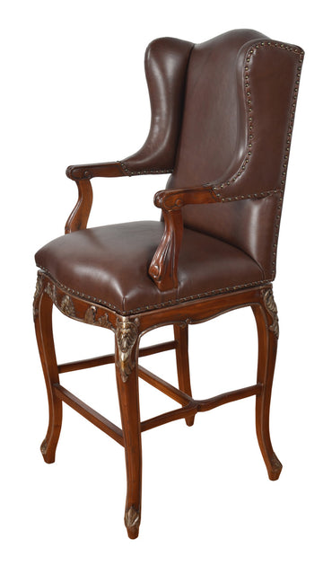 AFD Home The Deluxe Leather Swivel Bar Stool 12014256