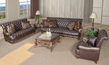 AFD Home Aussie Micro Leather Faux Gator Sofa Set Of 3 12014331