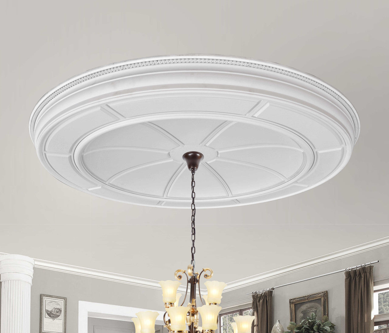 AFD Home Refined Large Round Ceiling Medallion 12014621