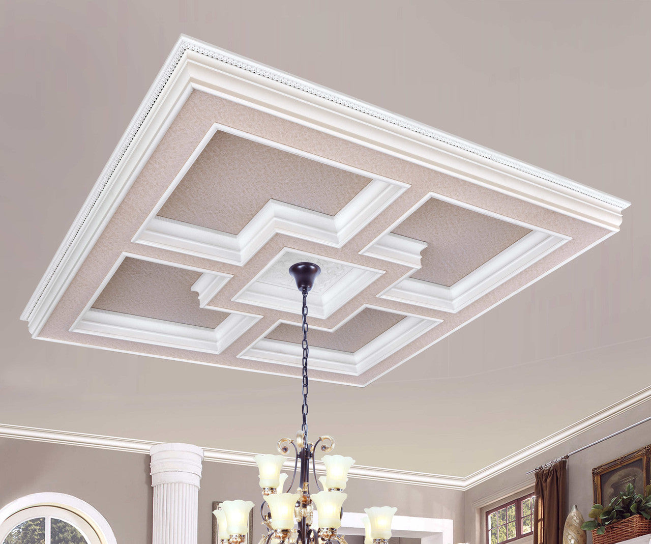 AFD Home Majestic Square Ceiling Medallion 12014627