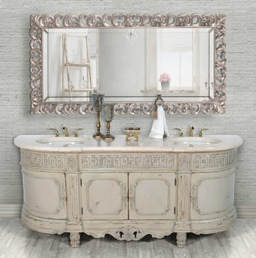 AFD Home Essex Parchment Double Vanity 84 inch 12015777