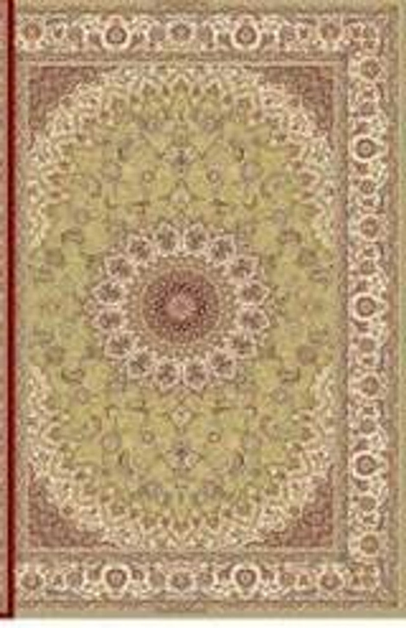 AFD Home Regal 13 x 16 Green and Ivory Isfahan Design 12016120