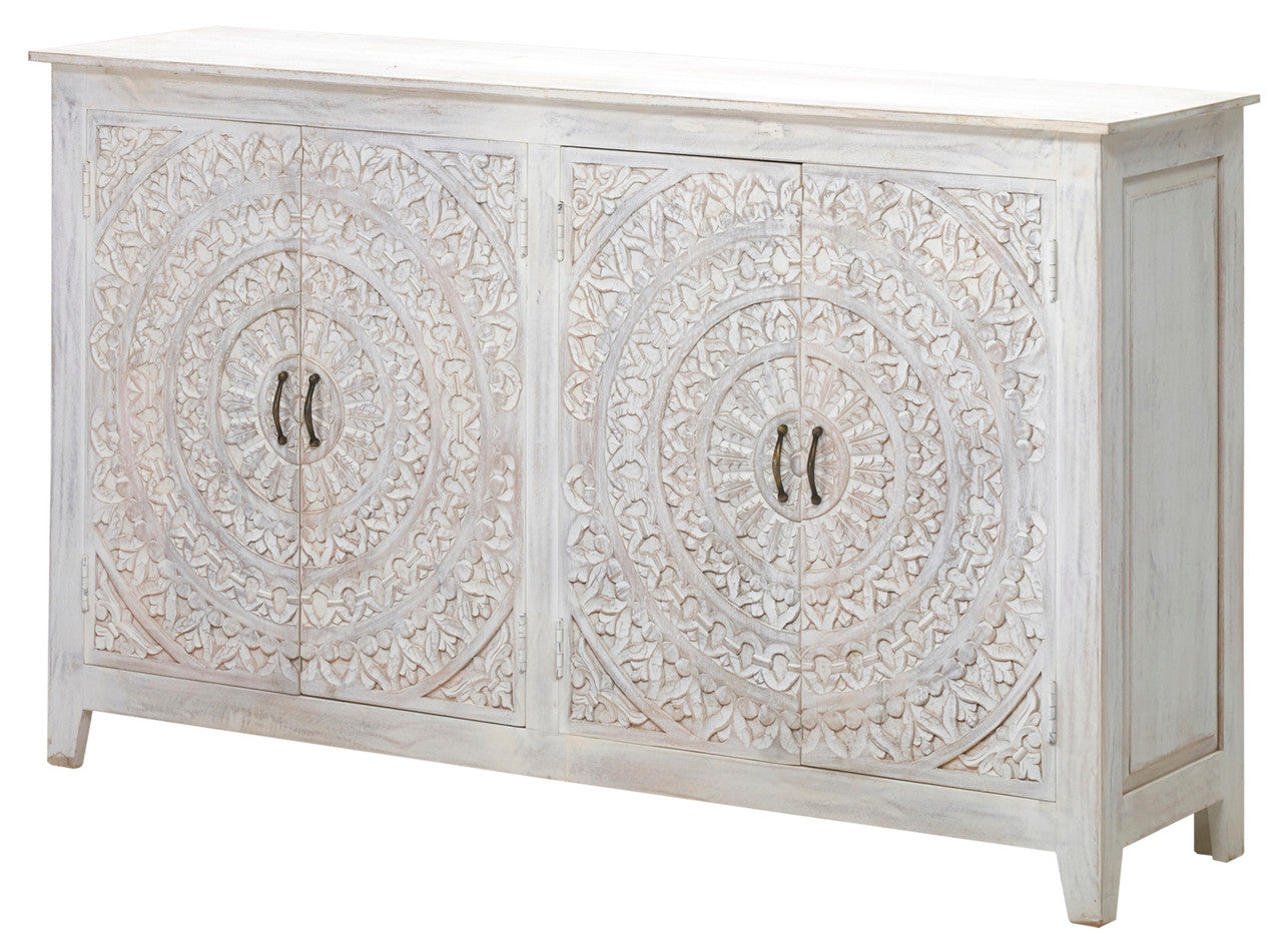 AFD Home Carved Lace 4 Door Sideboard 12018726