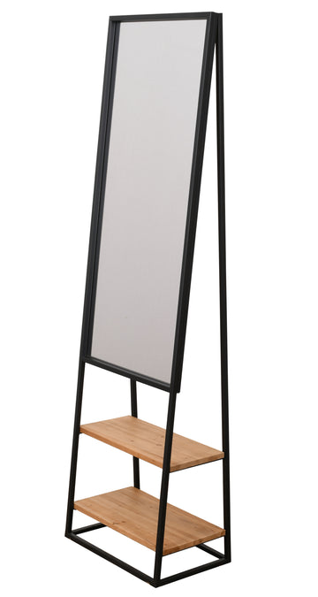 AFD Home Dressing Valet Mirror Iron Framed with Shelves 12020382