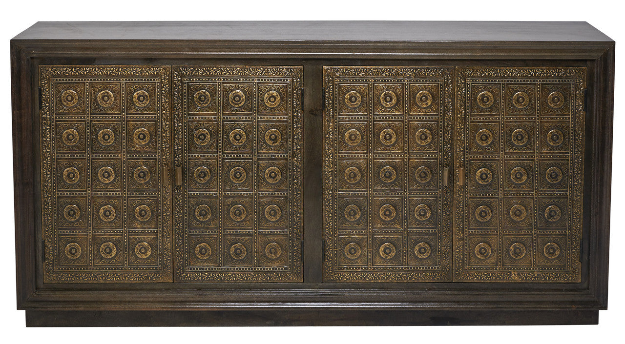 AFD Home Arabesque 4 Door Sideboard Cabinet Credenza 80 Inches Long 12021170
