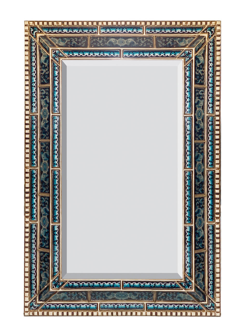 AFD Home Peruvian Painted Glass Argento Mirror 11278067