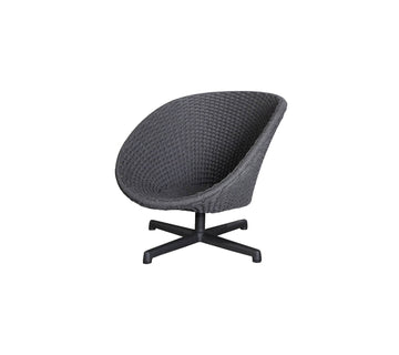 Cane-line Peacock Lounge Chair W/Swivel Aluminium Base 5458RODGSWB
