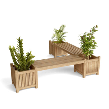 Anderson Teak Planter Bench (2 bench + 3 planter box) BH-7121PL