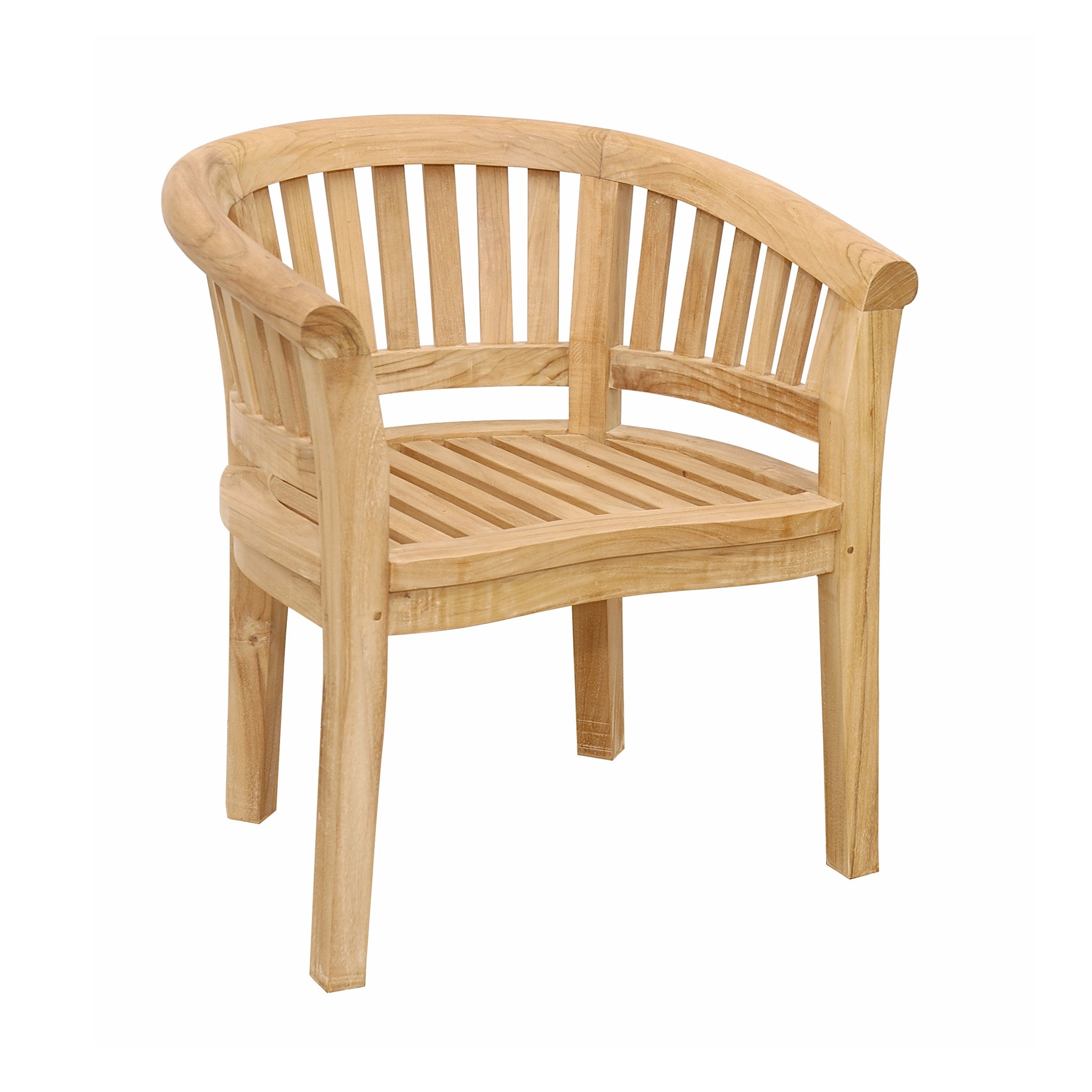 Anderson Teak Curve Armchair Extra Thick Wood CHD-032T