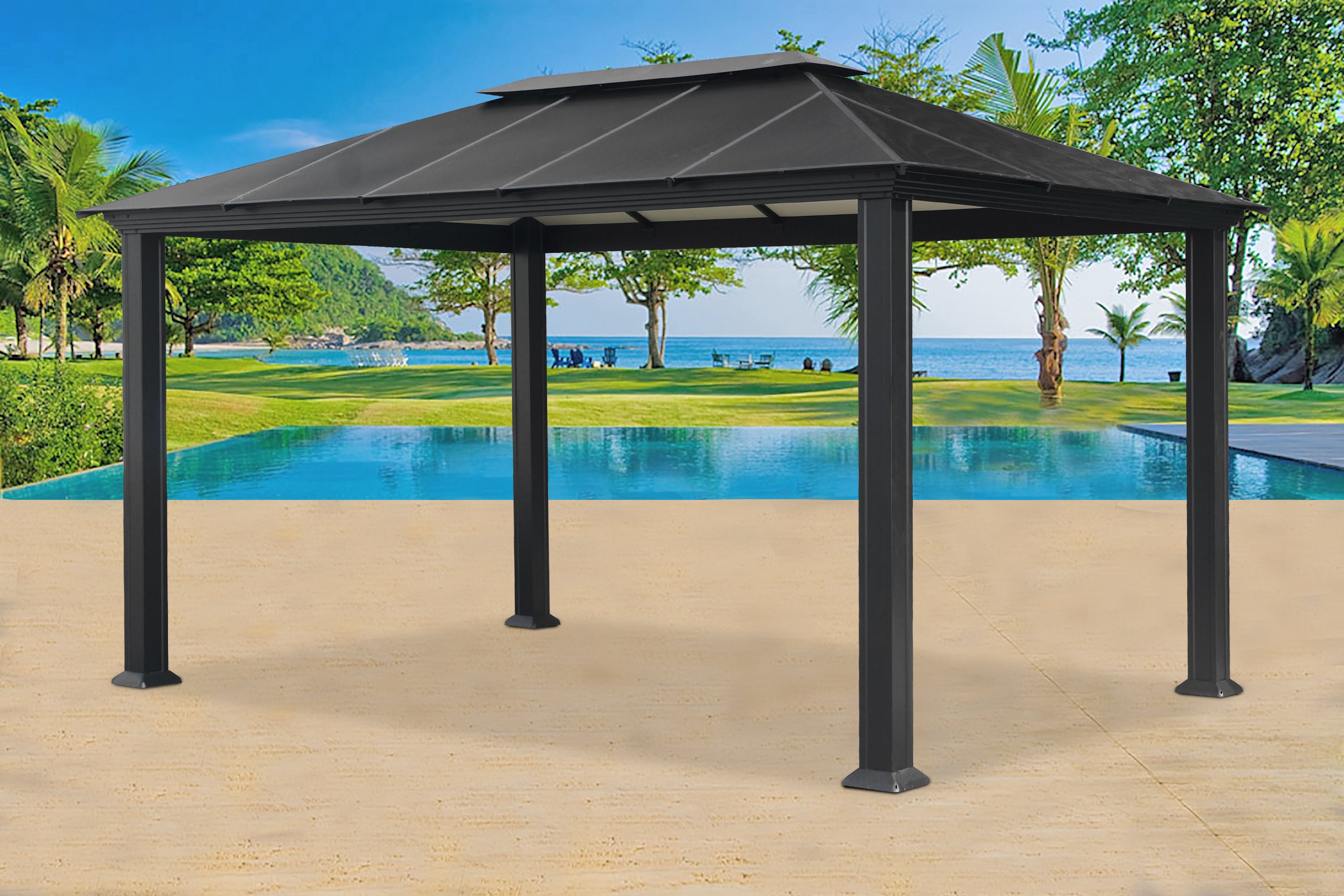 Paragon Outdoor Santa Monica Hard Top Gazebo GZ3