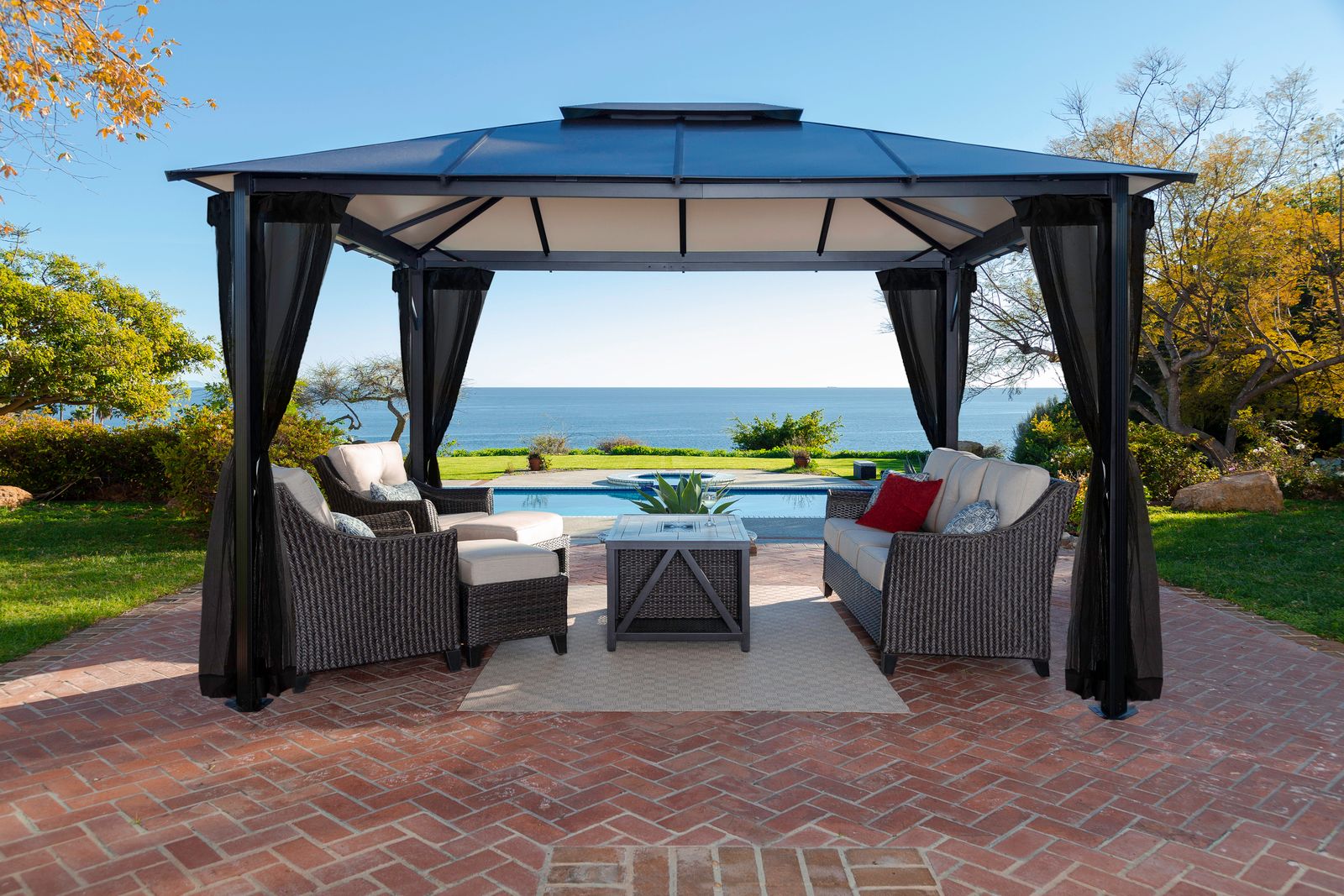 Paragon Outdoor Durham Hard Top Gazebo GZ3584