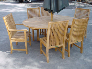 Anderson Teak Bahama Chicago 7-Pieces Dining Chair C (Set-7)
