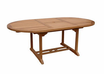 Anderson Teak Bahama 71" Oval Extension Table Extra Thick Wood TBX-071VT
