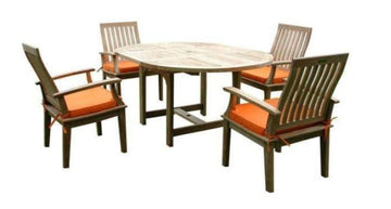 Anderson Teak Bahama Brianna 7-Pieces Extension Dining Set (Set-119A)