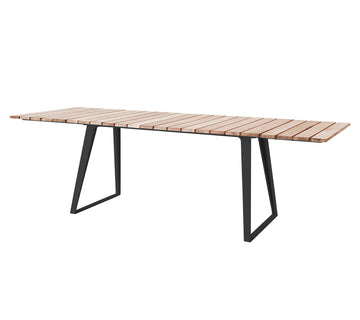 Cane-line Copenhagen Dining Table, Incl. 2 Extension Leaves 243X84 Cm 11030TAL